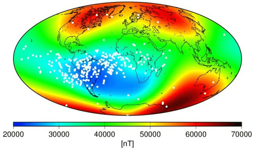 The Effects of the South Atlantic Anomaly on Technological Systems