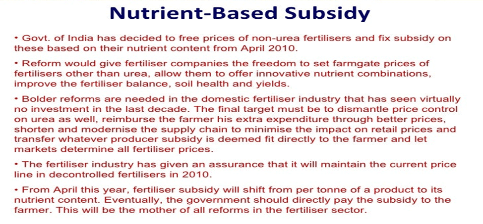 Nutrient Based Subsidy: What You Should Know